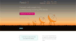 Desktop Screenshot of feed43.com