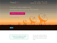 Tablet Screenshot of feed43.com